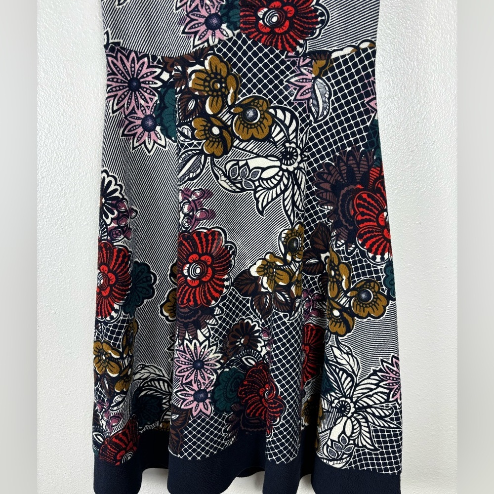 Maeve Anthropologie Fairchild Floral Scoop Neck Sleeveless Mini Dress Women's XS - Picture 3 of 12